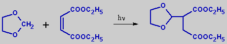 Реакция 1,3-диоксолана с электронодефицитными диенами